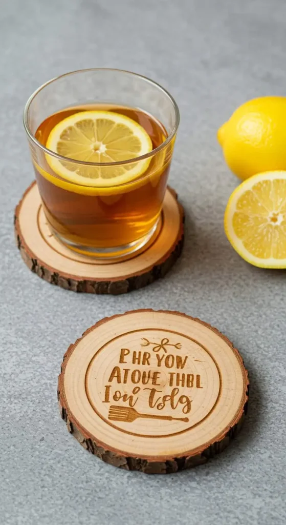 10 Craft Gift Ideas For Dad 2 1. Customized Wooden Coasters