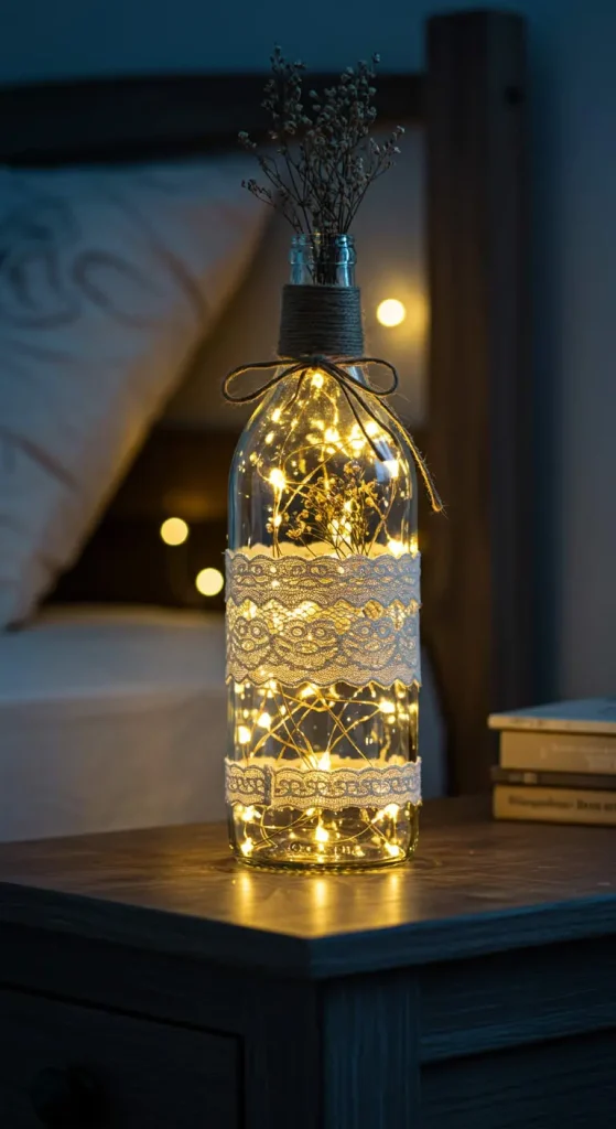 10 Bottle Craft Ideas DIY 2 1. DIY Fairy Light Bottle