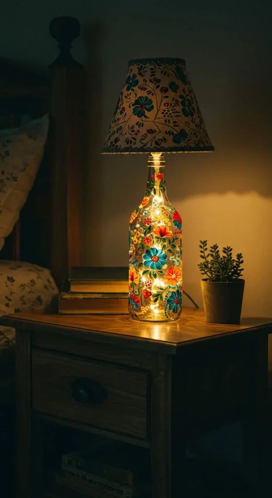 11 Bottle Craft Ideas Creative 2 1. DIY Fairy Light Bottle