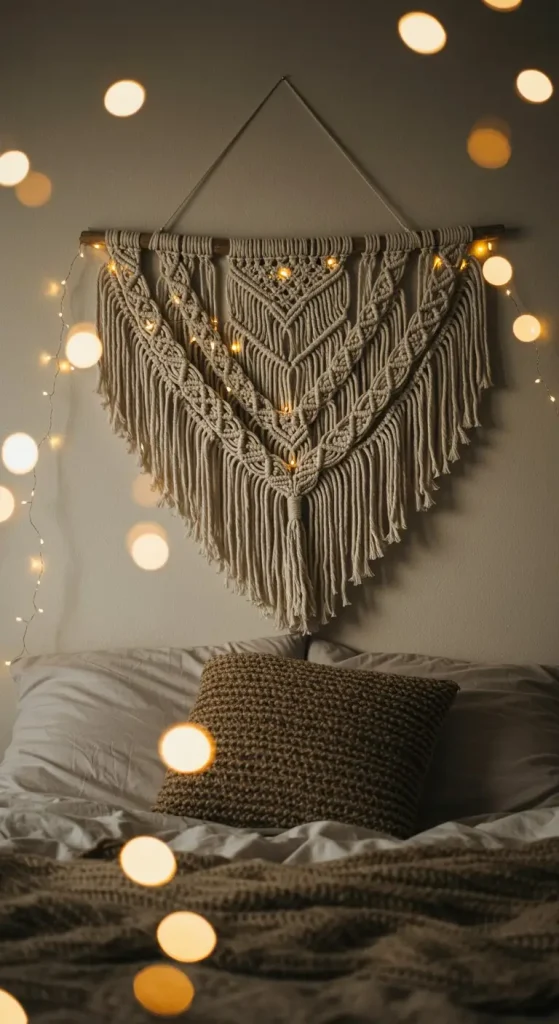 10 Aesthetic Craft Ideas for Room Decor 2 1. DIY Macramé Wall Hanging