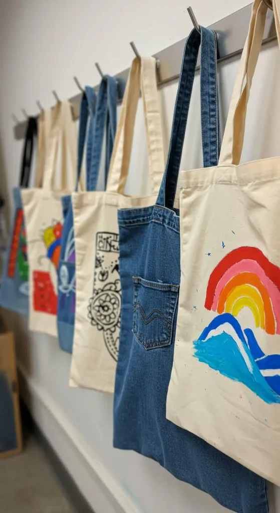 11 Craft Ideas For Teens 2 1. DIY Painted Tote Bags