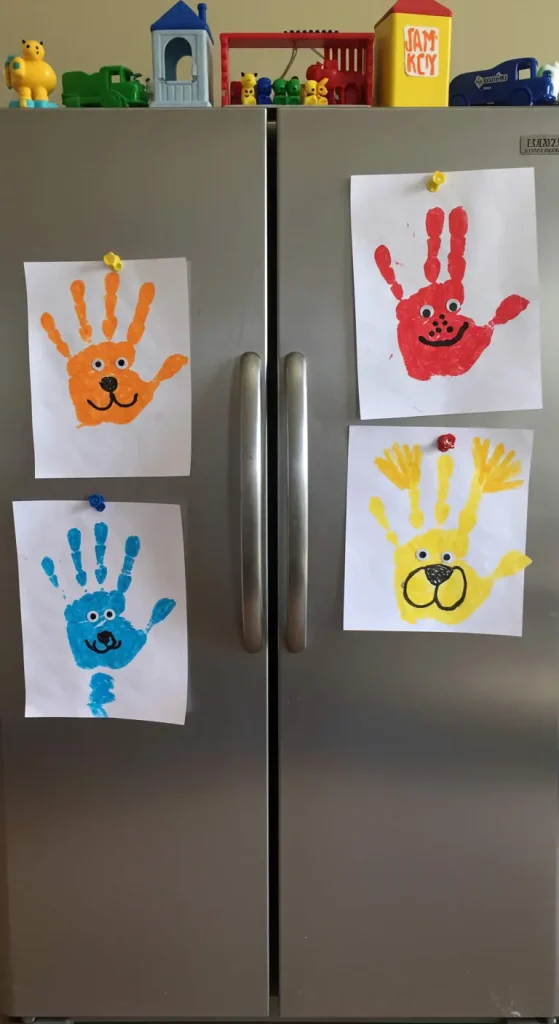 1. Handprint Animal Art