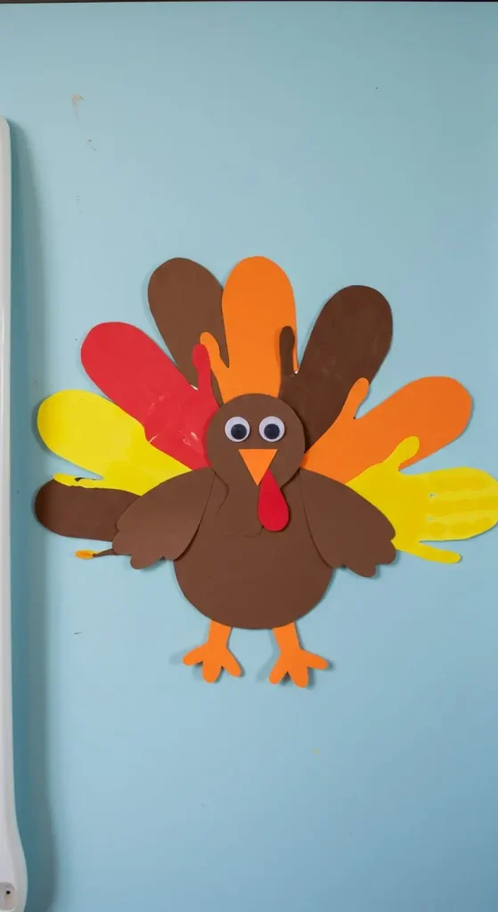11 Thanksgiving Craft Preschool 2 1. Handprint Turkey Art
