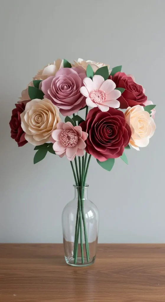 15 Craft Ideas For Adults With Paper 2 1. Paper Flowers