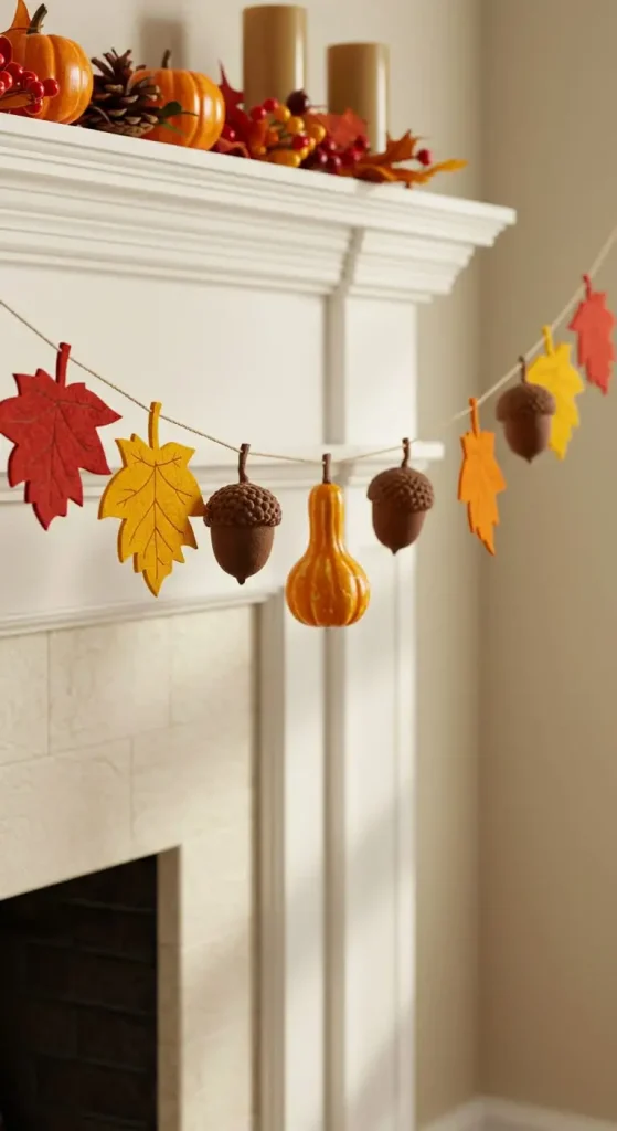 11 Thanksgiving Craft For Adults 11 10. Autumn Leaf Garland