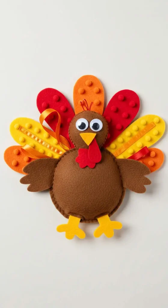 11 Thanksgiving Craft For Babies 11 10. Crinkle Paper Turkey