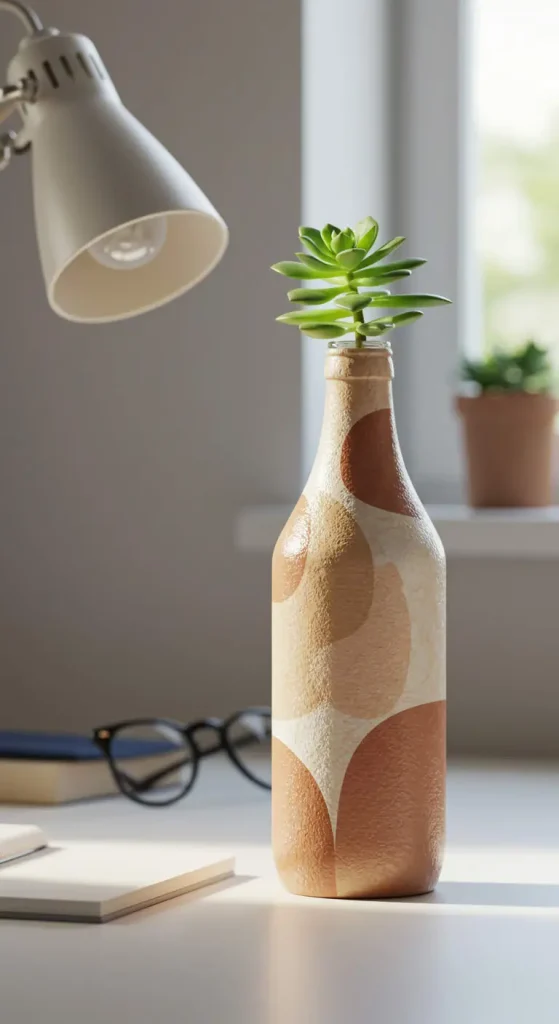 10 Bottle Craft Ideas DIY 11 10. DIY Upcycled Bottle Plant Holder