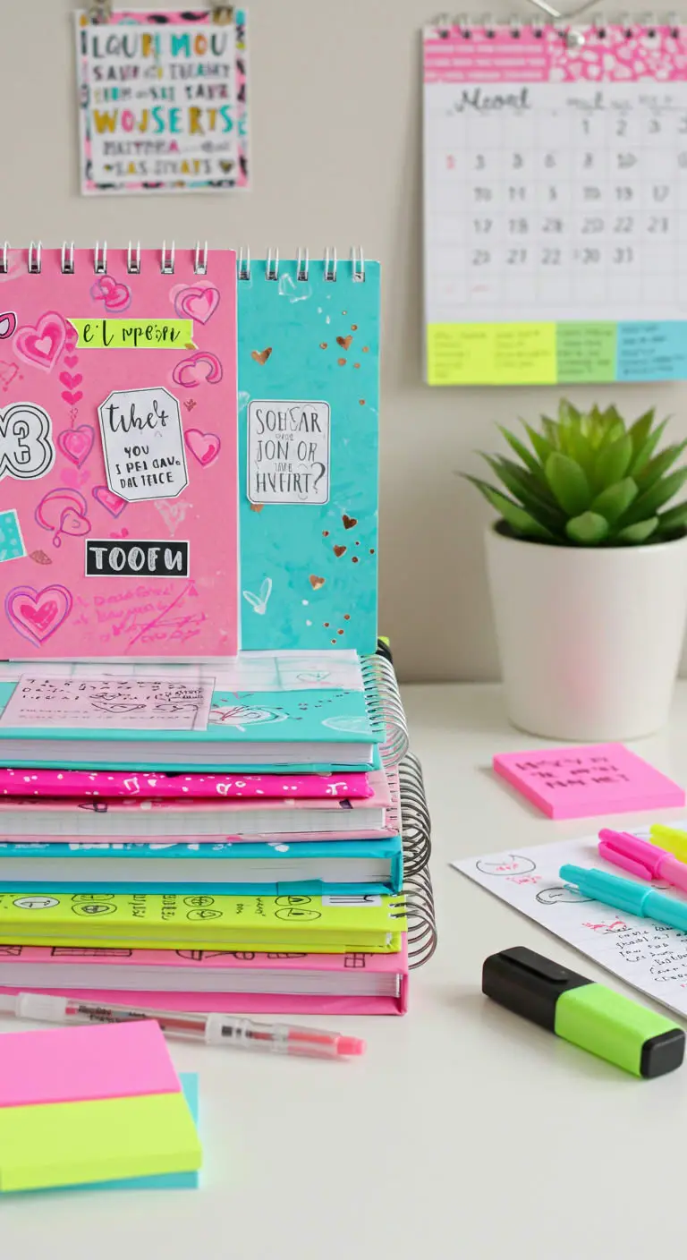 10. DIY Washi Tape Notebooks