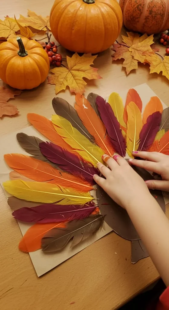 13 Thanksgiving Craft For Kids Elementary 11 10. Feather Painting