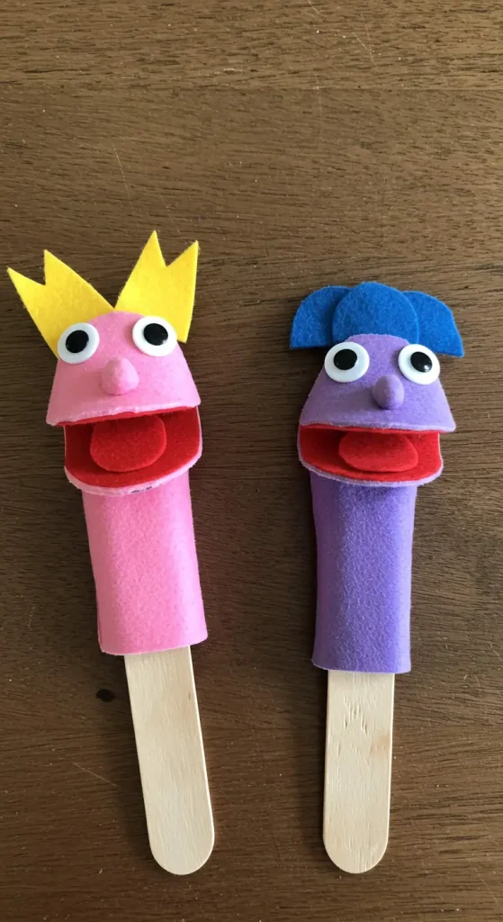 10. Popsicle Stick Puppets