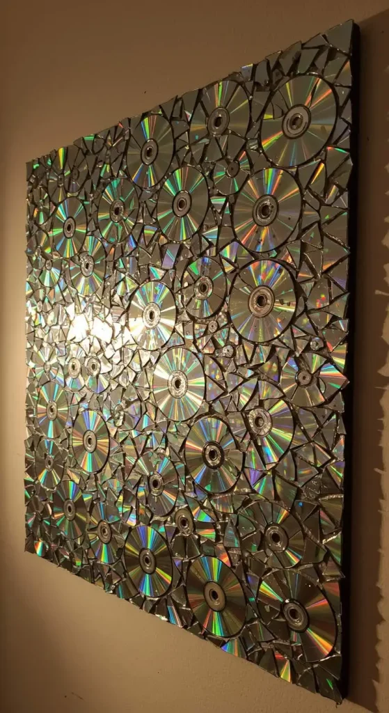 13 Waste Material Craft Ideas 12 11. CD Mosaic Art