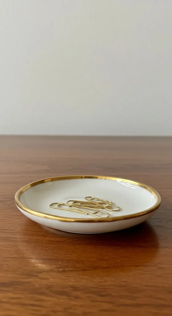 13 Aesthetic Craft Ideas for Study Table 12 11. DIY Clay Ring Dish