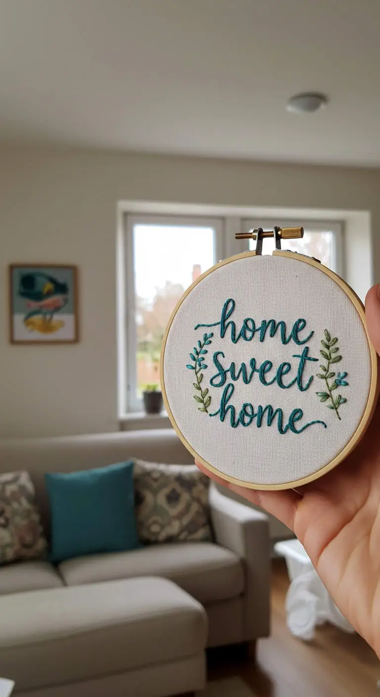 11. DIY Embroidery Hoop Art