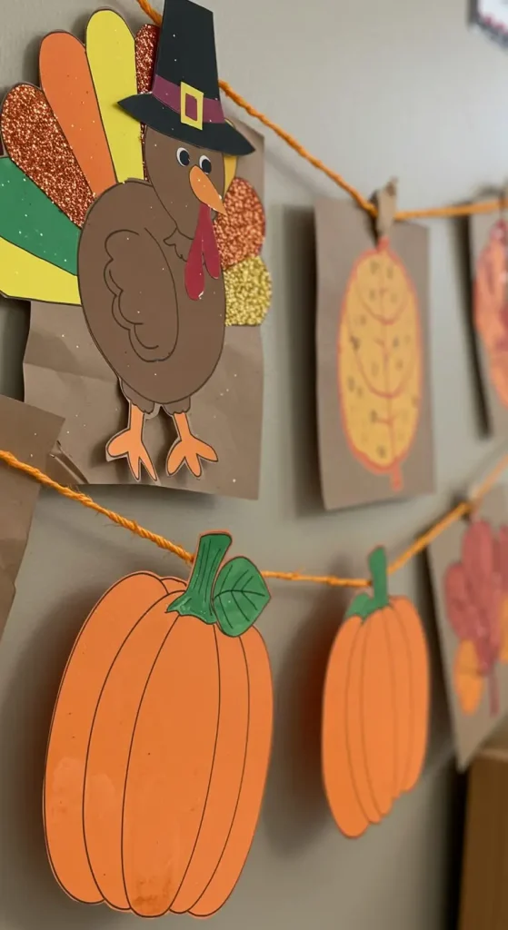 13 Thanksgiving Craft For Kids Preschool 12 11. DIY Thanksgiving Banner