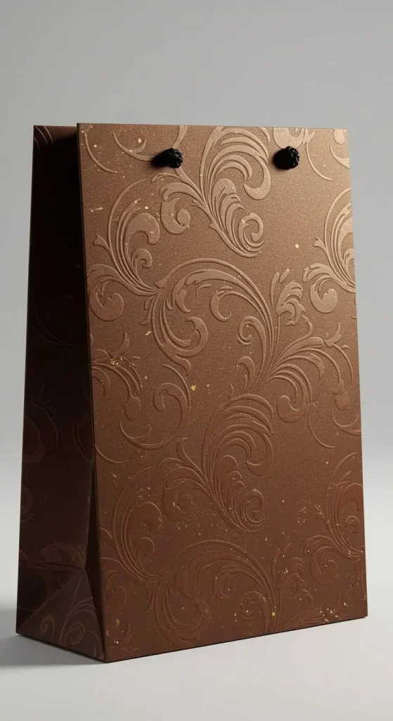 13 Handmade Gift Bags Paper Craft Ideas 12 11. Embossed Paper Gift Bags
