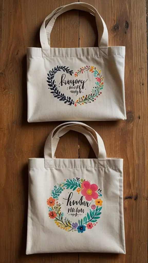 11 Best Friend Craft Ideas Easy 12 11. Matching Tote Bags