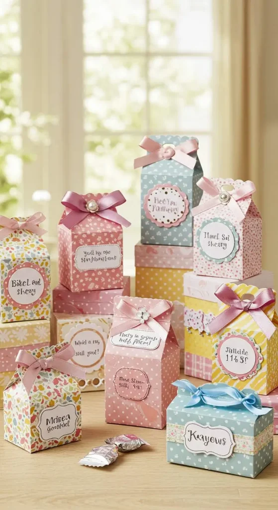 13 Craft Ideas With Paper For Birthday 12 11. Paper Party Favor Boxes