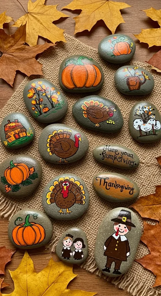 13 Thanksgiving Craft For Kids Elementary 12 11. Thanksgiving Story Stones