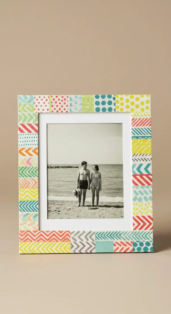 11 Simple Craft Ideas 12 11. Washi Tape Picture Frames