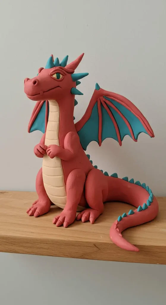 13 Clay Craft Ideas for Boys 13 12. DIY Clay Dragon Sculpture