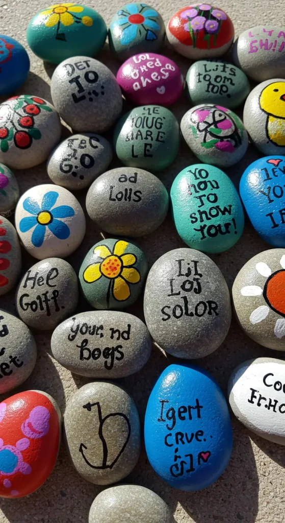 13 Easy Craft Ideas 13 12. Painted Rock Decor