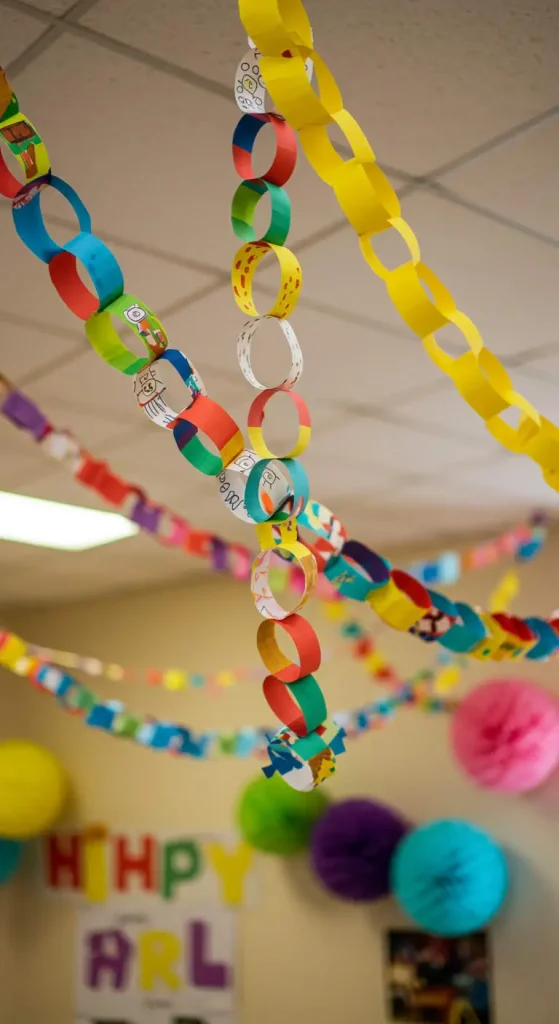 14 Easy Craft Ideas For Kids Creative 13 12. Paper Chain Garland