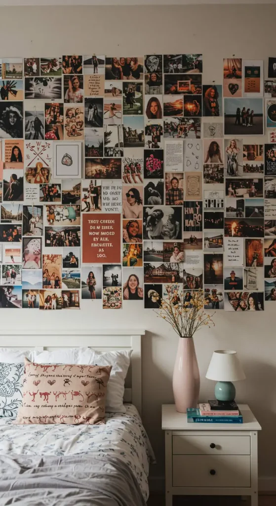 15 Simple Craft Ideas For Teens 13 12. Photo Collage Wall