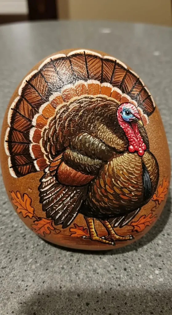 13 Thanksgiving Craft Ideas 13 12. Thanksgiving Painted Rocks