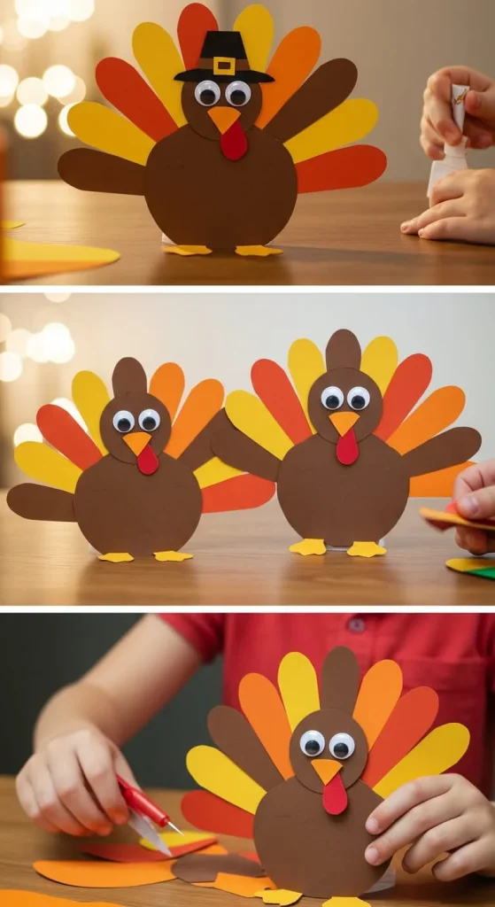 13 Thanksgiving Craft For Kids Elementary 14 13. Cupcake Liner Turkeys