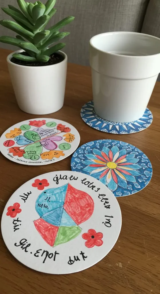 15 Craft Ideas For Adults With Paper 14 13. Paper Coasters