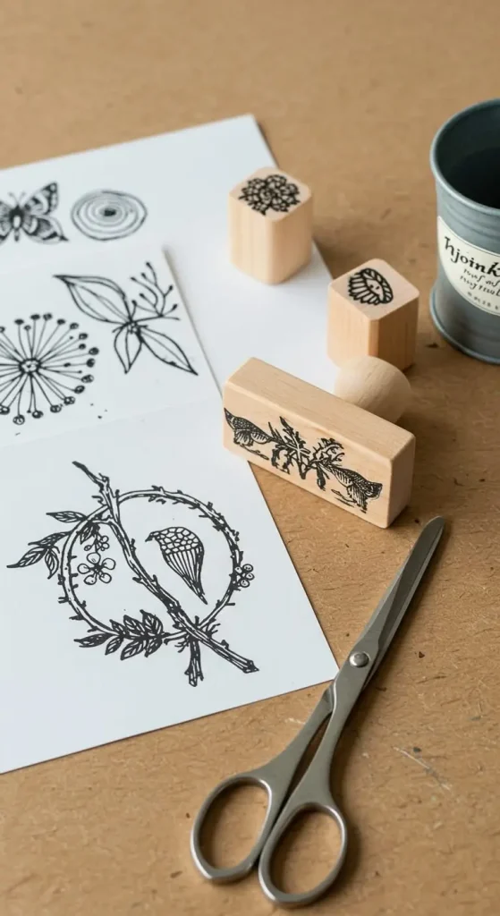 15 Craft Ideas For Adults With Paper 16 15. Paper Stamps