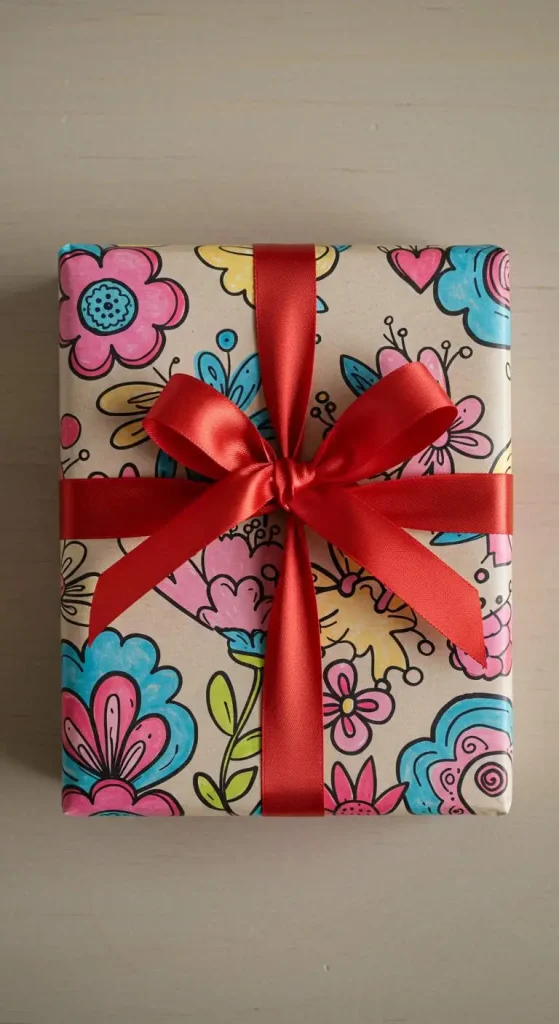 5 Cute Craft Ideas For A Friend 3 2. Custom Gift Wrap