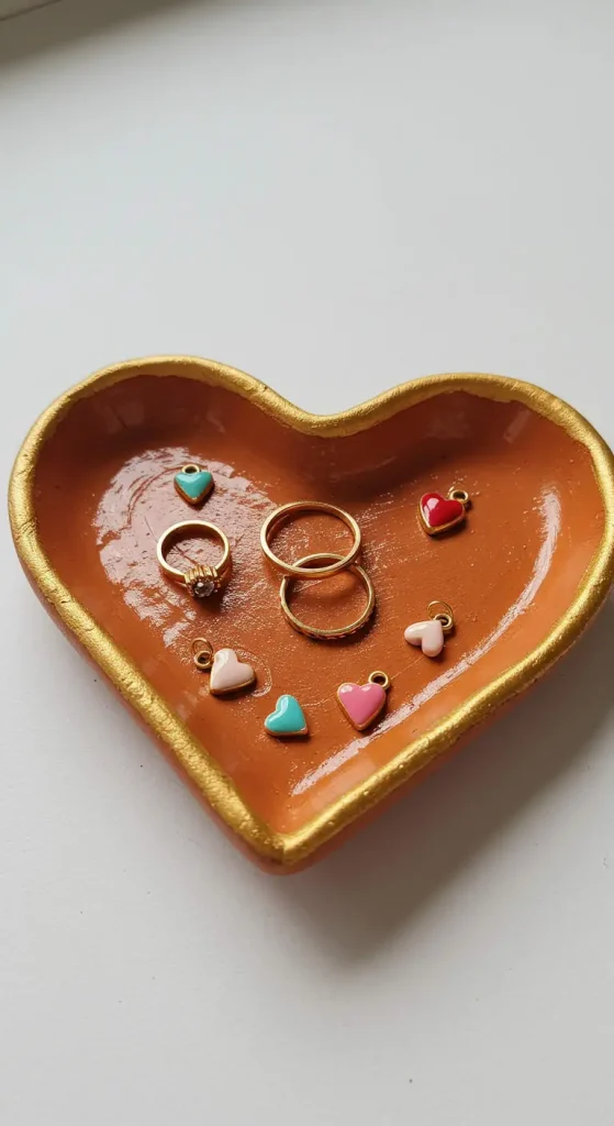 10 Clay Craft Ideas For Cute 3 2. DIY Clay Heart Trinket Dish