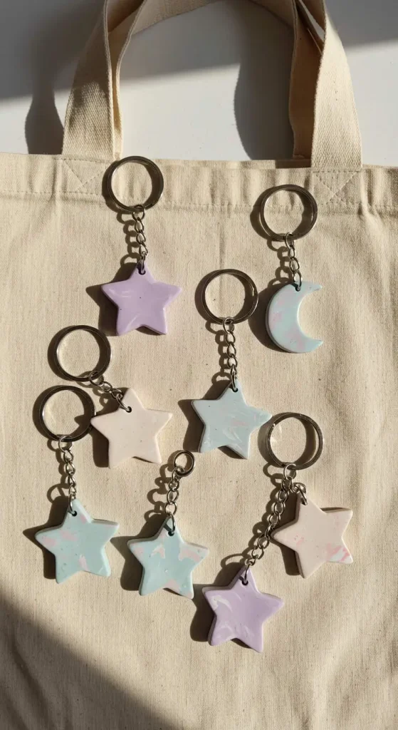 11 Clay Craft Ideas Easy 3 2. DIY Clay Keychains