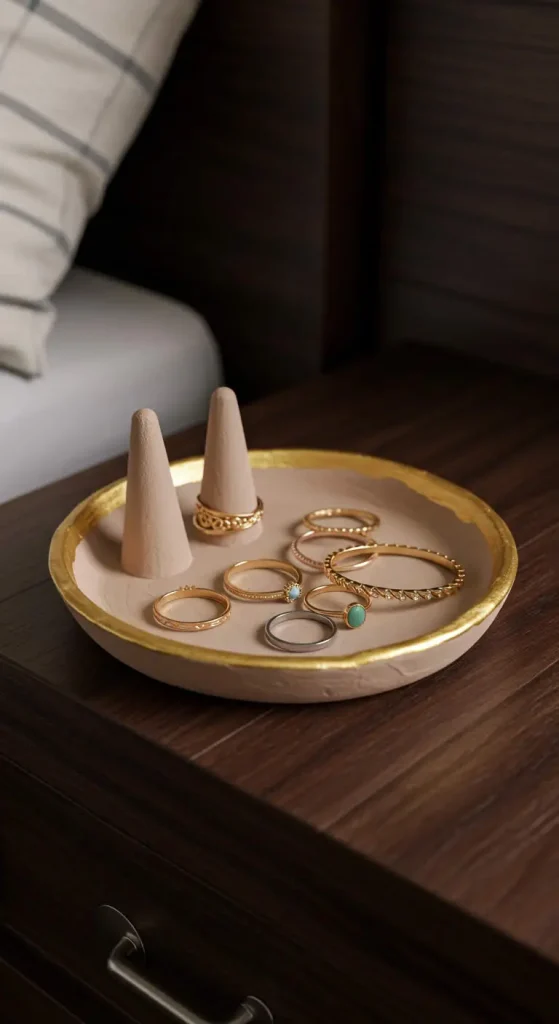 9 Craft Ideas For Adults Easy 3 2. DIY Clay Ring Dish