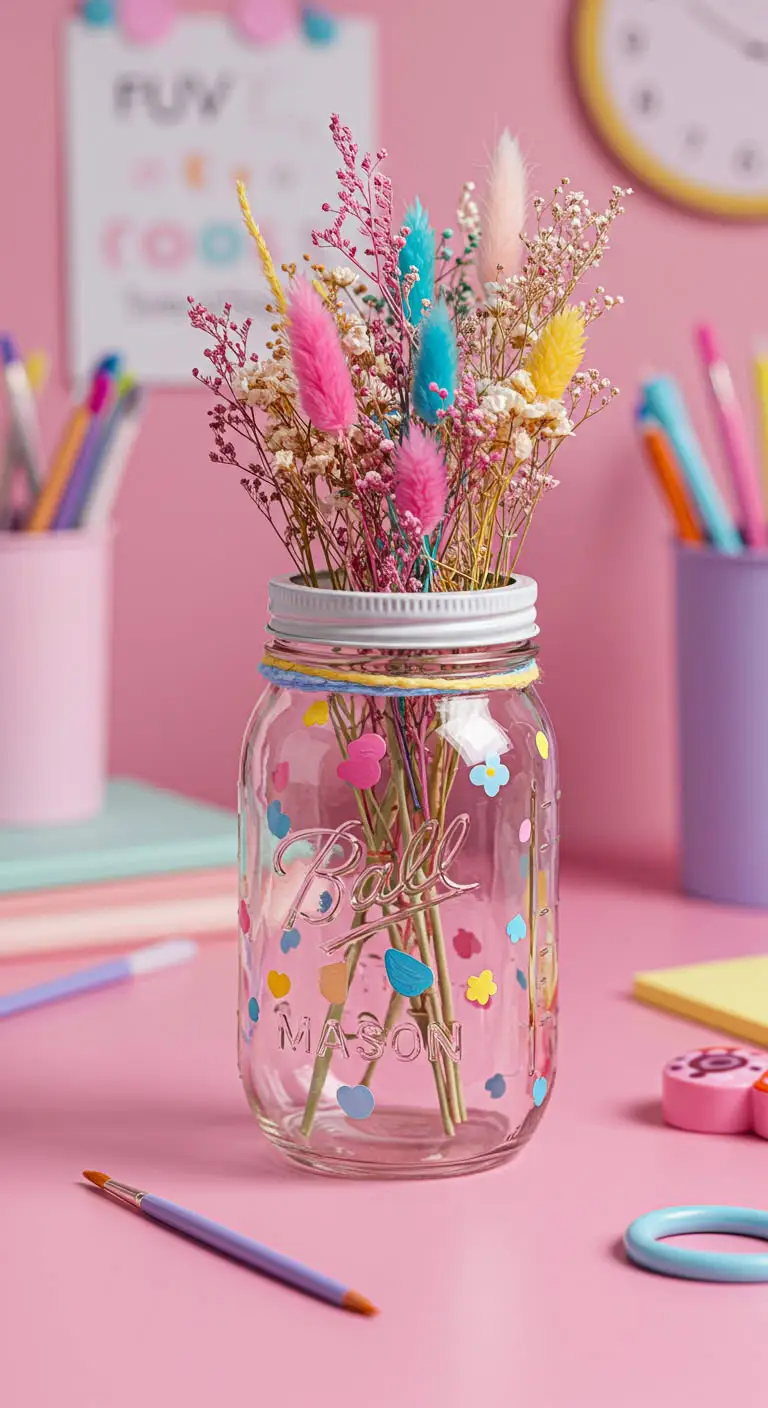 2. DIY Painted Mason Jars