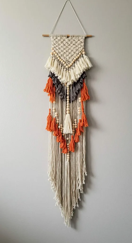 13 Simple Craft Ideas For Room Decor 3 2. Decorative Yarn Wall Hanging