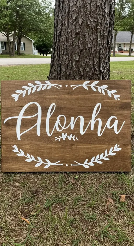11 Wedding Gift Handmade Craft Ideas 3 2. Hand-painted Wooden Signs