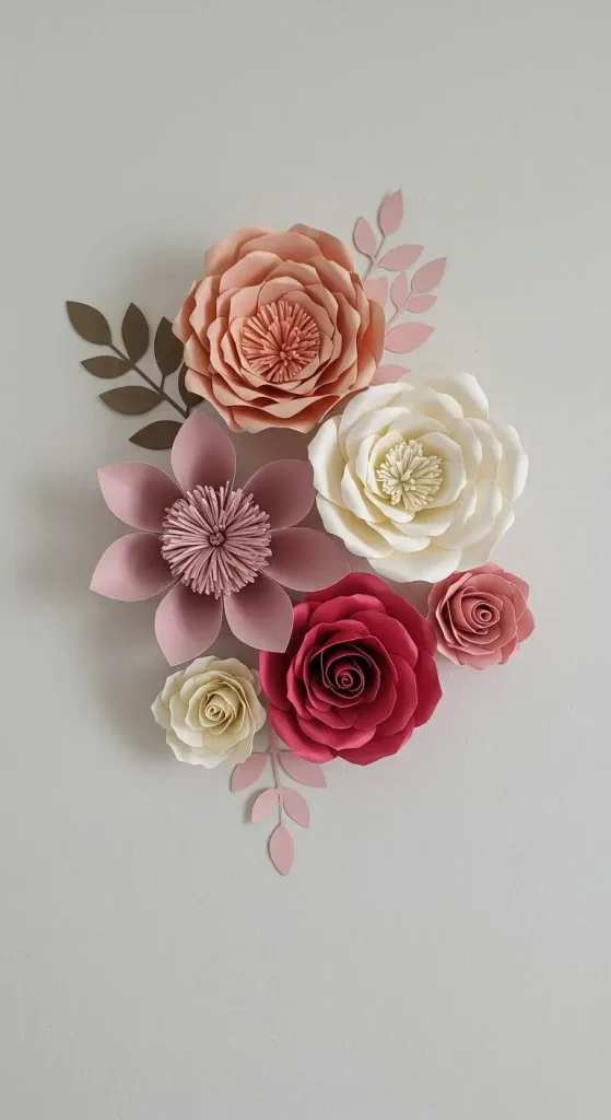13 Mother's Day Gift Handmade Craft Ideas 3 2. Handmade Paper Flowers