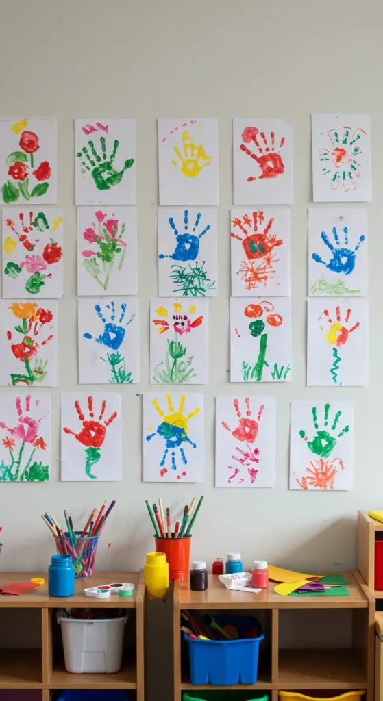 13 Easy Craft Ideas For School Age Kids 3 2. Handprint Art Keepsakes