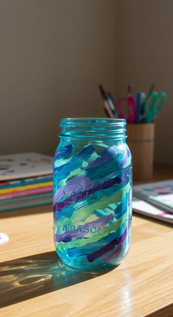10 Craft Ideas For Teens Easy 3 2. Painted Mason Jars