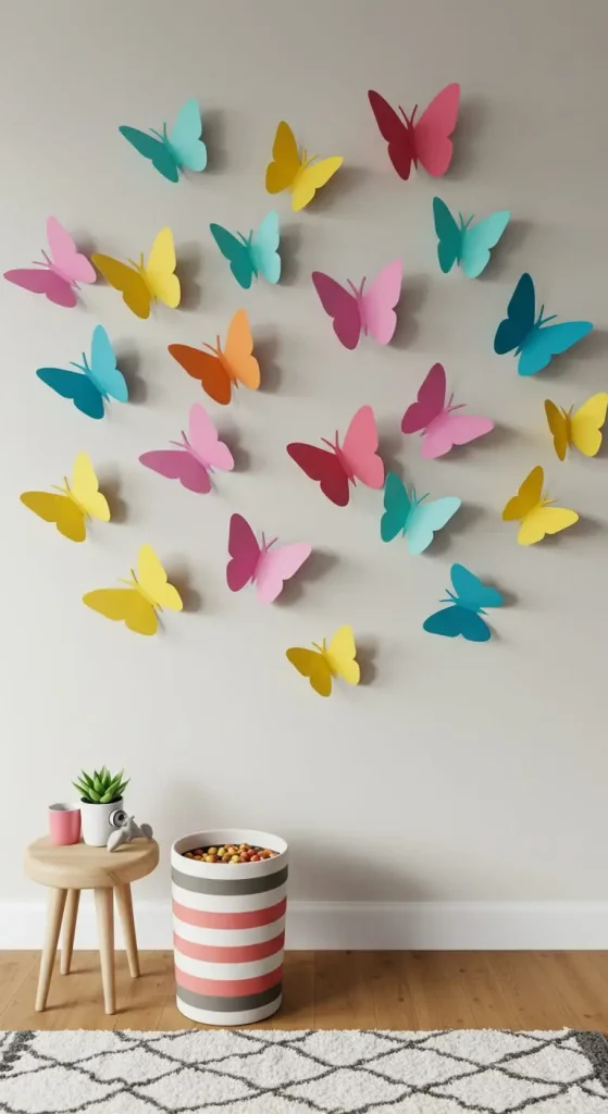 13 Craft Ideas For Kids With Paper 3 2. Paper Butterfly Decorations