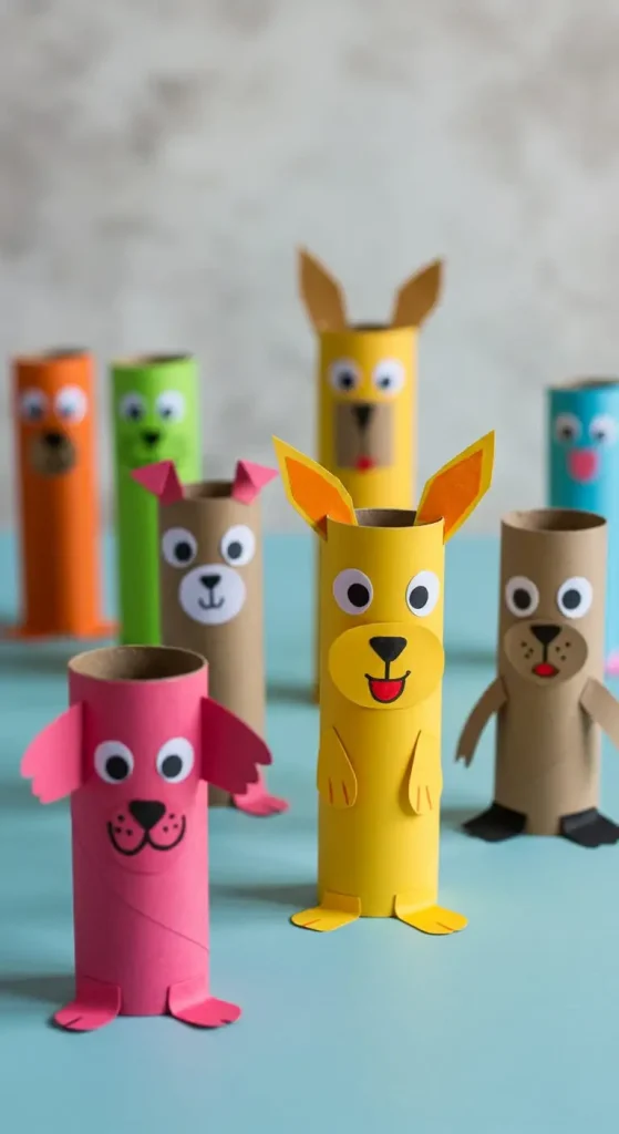 10 Craft Ideas For Paper Towel Rolls 3 2. Paper Towel Roll Animals