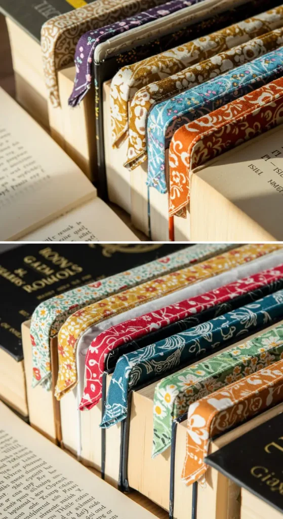 9 Craft Ideas For Adults Easy 4 3. DIY Fabric Bookmarks