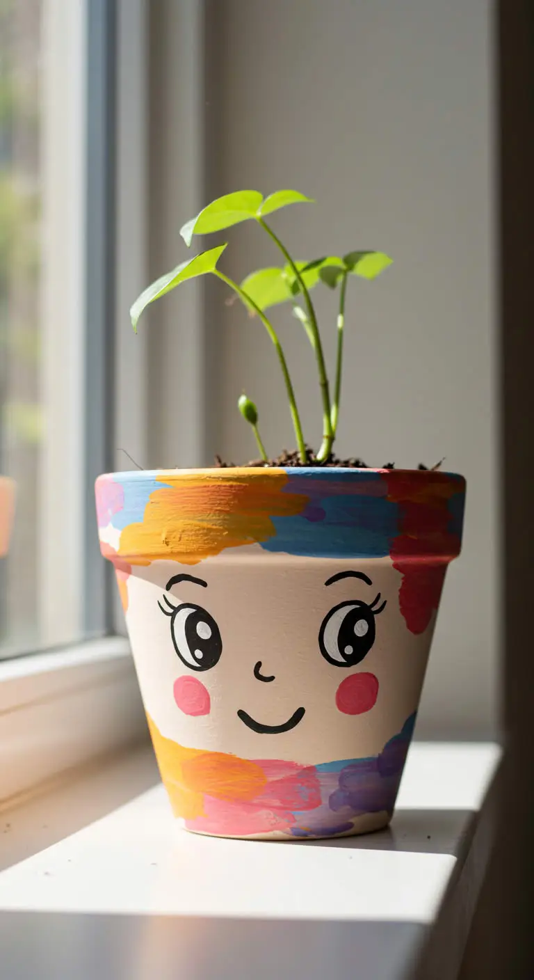 3. DIY Hand-Painted Plant Pots