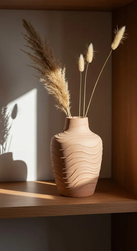 9 Clay Craft Ideas Aesthetic 4 3. DIY Textured Clay Vase