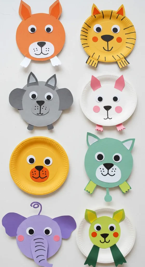11 Simple Craft Ideas 4 3. Paper Plate Animals
