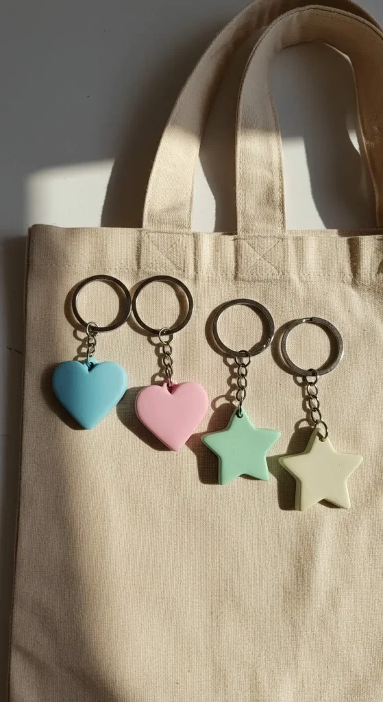 9 Clay Craft Ideas Air Dry 5 4. DIY Air-Dry Clay Keychains