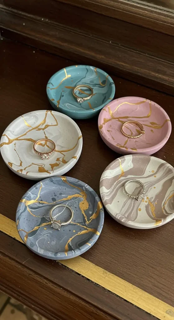 7 Craft Ideas for Adults Creative Projects Anyone Can Make 6 4. DIY Clay Trinket Dishes