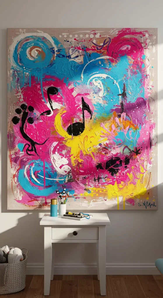 10 Craft Ideas For Teens Room Decor 5 4. DIY Painted Canvas Art